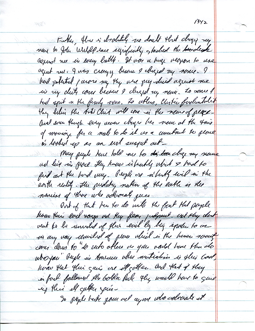 Dr John WorldPeace 2008 Prison Journal